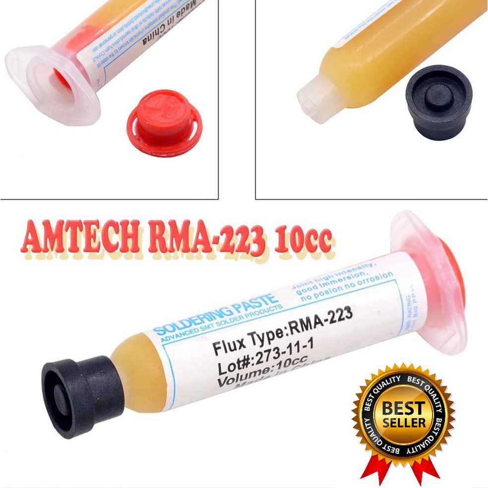 Jual FLUX PASTA SOLDER AMTECH RMA-223 10CC | Shopee Indonesia