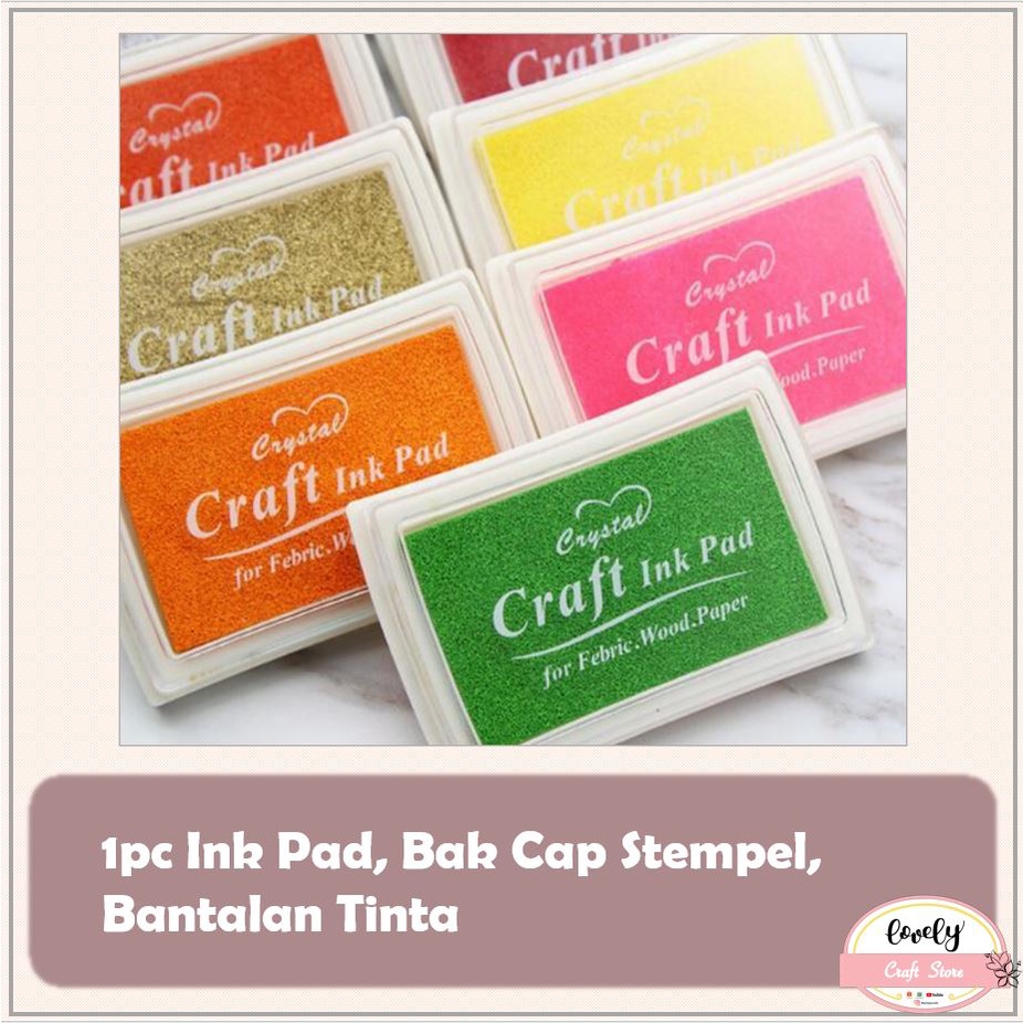 Jual LovelyCraftStore | B03 Bak Cap Stempel Warna Warni Inkpad Stamp ...