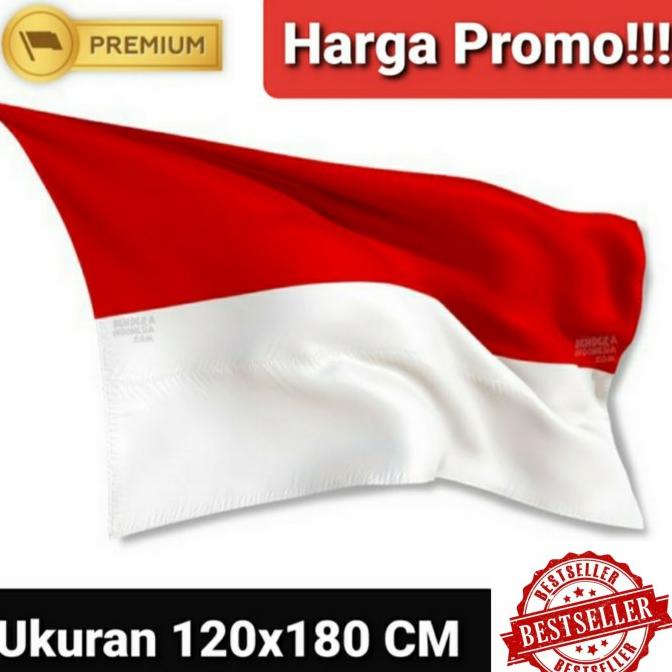 Jual Bendera Merah Putih Besar 120x180 Cm Buat Lapangan Sekolah Kantor Shopee Indonesia