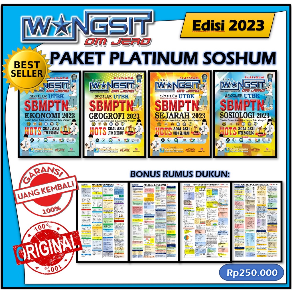 Jual [SOSHUM PLATINUM] (2023) (ORI) Buku Wangsit Om Jero UTBK SBMPTN ...