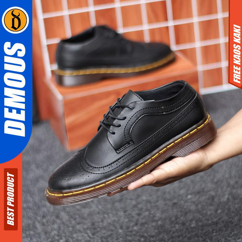 Jual DEMOUS NANAMI - Sepatu Formal Pantofel Docmart Low Boots Kerja ...