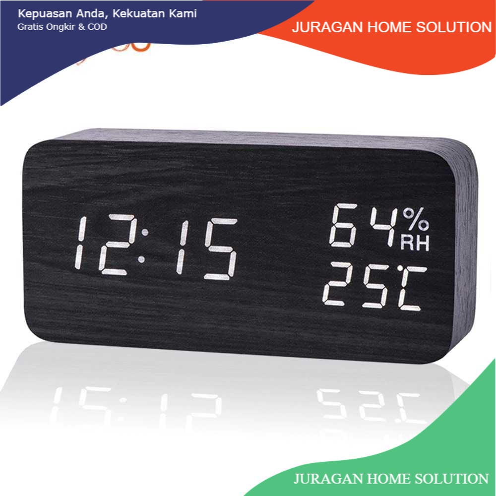 Jual PROMO LikyYou Jam Meja Digital LED Clock Temperature Humidity ...