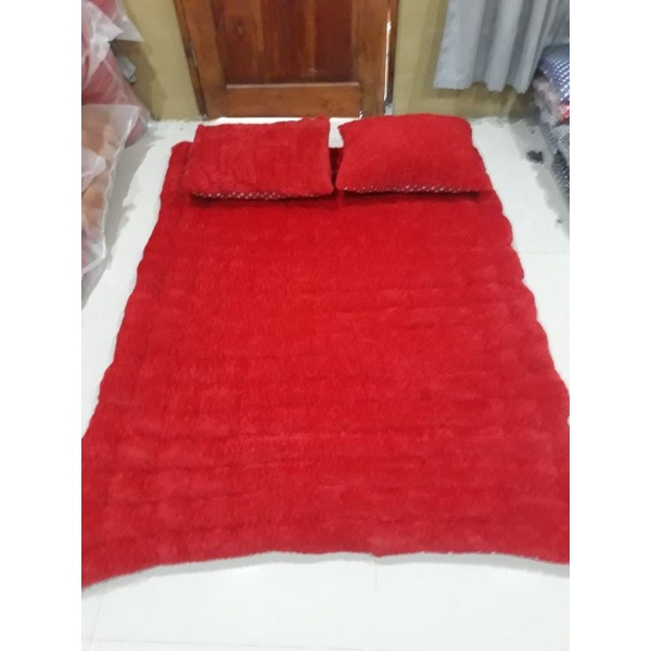 Jual kasur bulu rasfur viral jumbo free 2 bantal (promo) | Shopee Indonesia