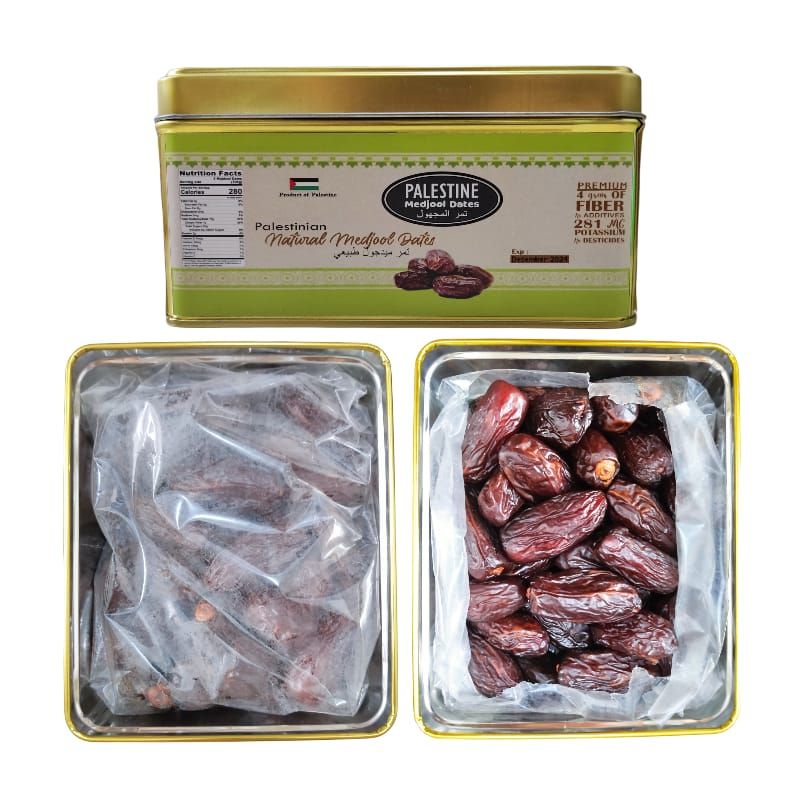 Kurma Medjool Jumbo//Grade A Premium//Kemasan Kaleng Premium//Palestina//Palistine 1kg