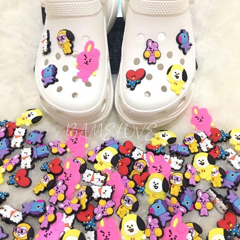 Jual Jibbitz Bts jibbitz crocs karakter BT21 charm crocs karakter lucu Shopee Indonesia
