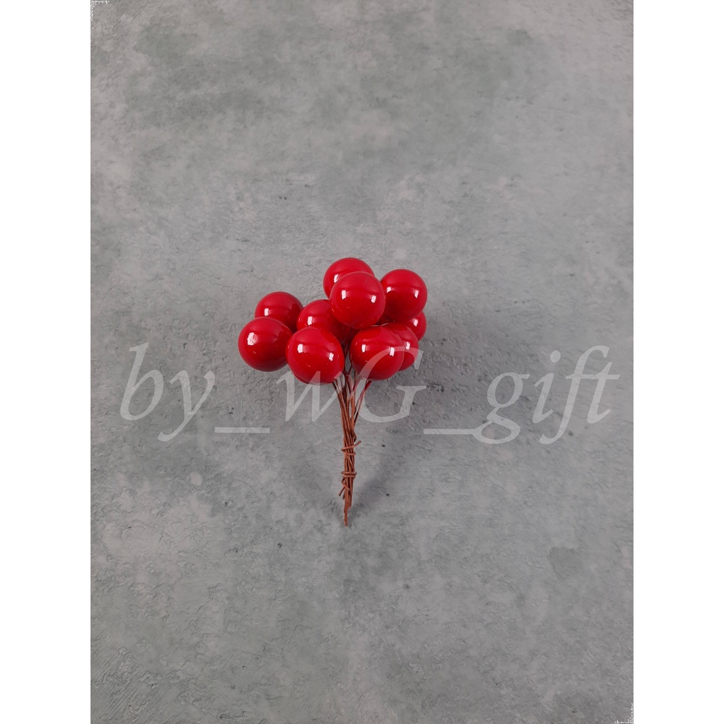 Jual Hiasan Natal: Buah Lobi-Lobi XL Merah; 1 Pack: 12 Pcs | Shopee ...