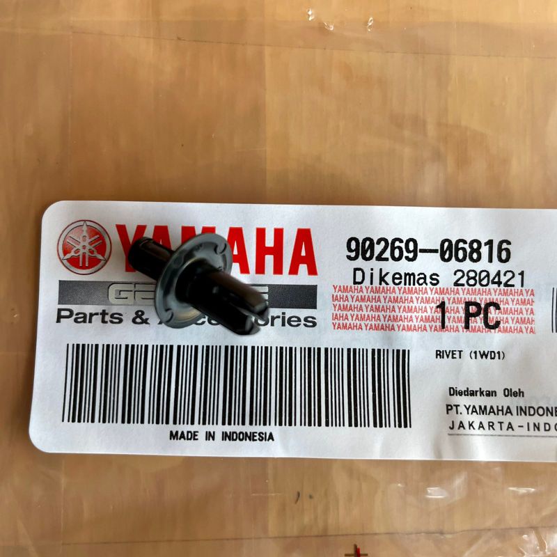 Jual Baut Paku Klip Body Rivet R15, Nmax, Lexi, Aerox | Original YGP ...