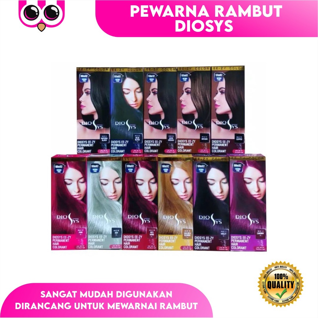 Jual PEWARNA RAMBUT DIOSYS / CAT RAMBUT DIOSYS / PERMANENT HAIR COLOR ...