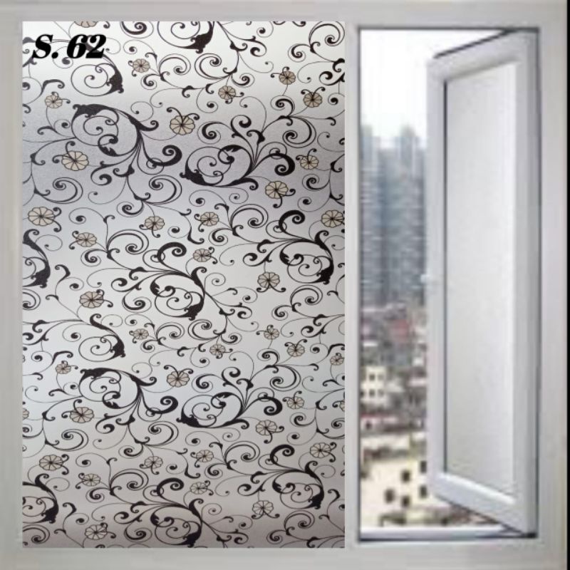 Jual sticker kaca / stiker kaca S02 LEBAR 90 CM DAN PANJANG 50 CM ...