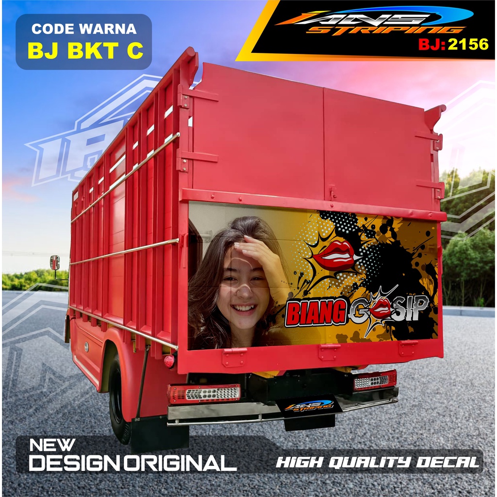 Jual STIKER VARIASI BAK BELAKANG TRUK CANTER / STIKER BELAKANG TRUK ...