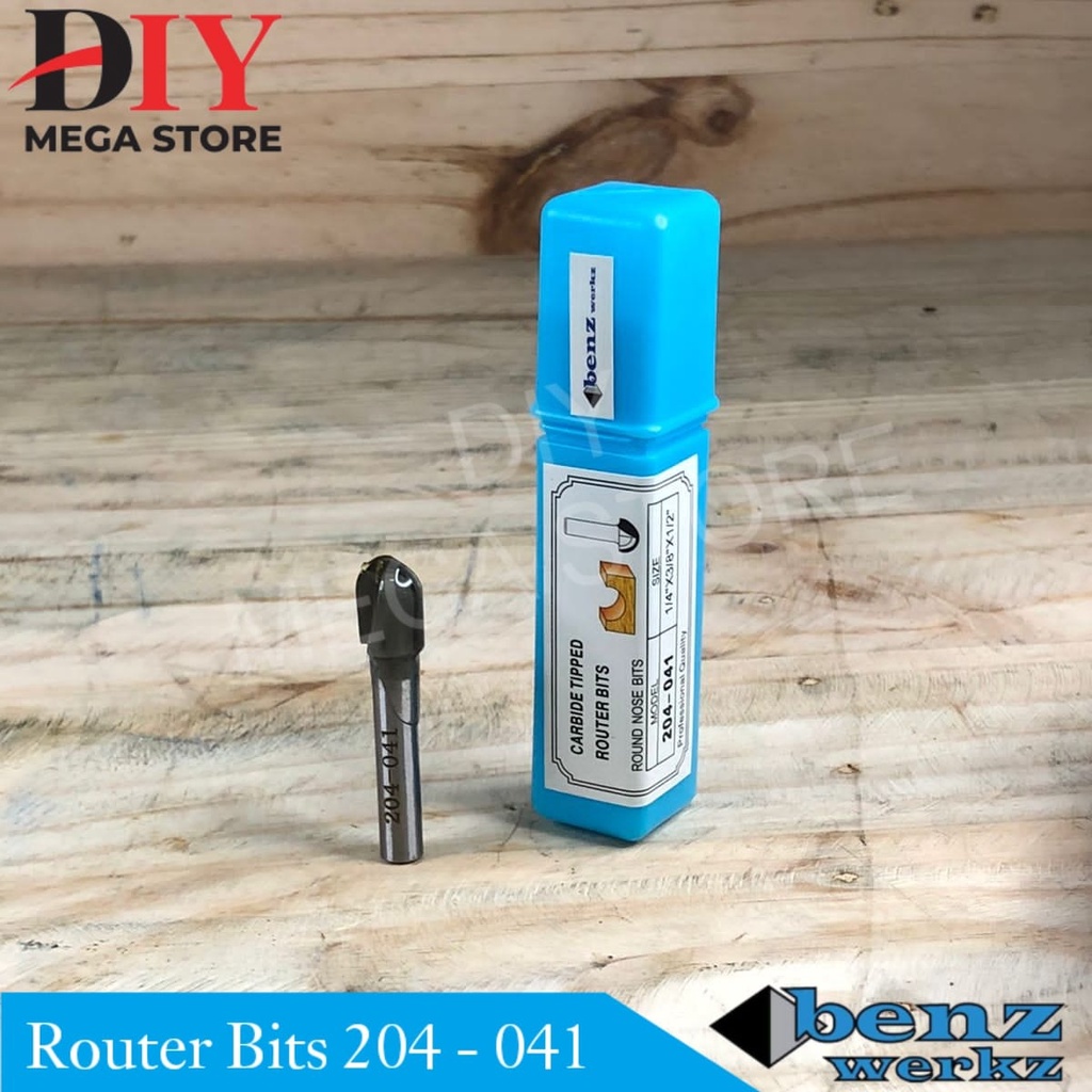 Jual Router round nose bit / mata profil 9,5 mm x 1/4