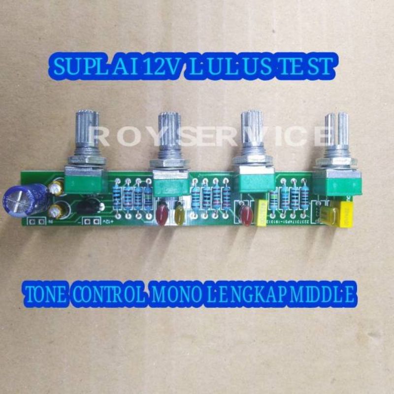 Jual Tone Control Aktif Mono Lengkap Middle / Kit Tone Control Aktif ...