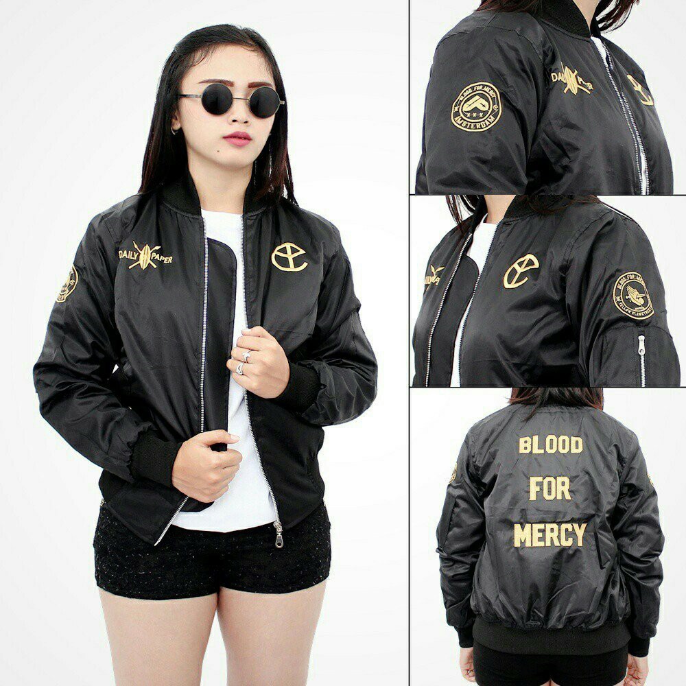Mサイズ MERCY BOMBER JACKET 黒 BLOOD FOR Mサイズ MERCY BOMBER JACKET 黒 BLOOD FOR