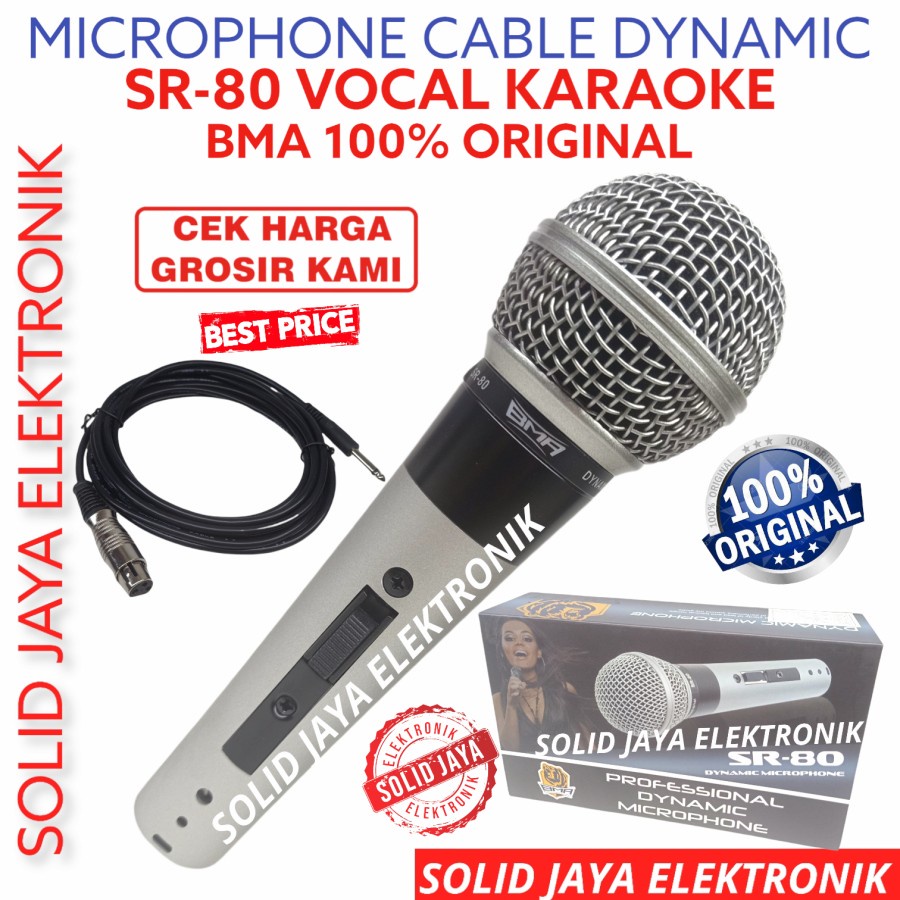 Jual Mic Microphone Bma Sr Dynamic Kabel Sr Sr Vocal Vokal