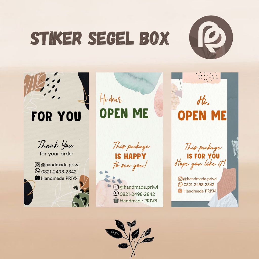 Jual CETAK STIKER SEGEL BOX CUSTOM | Shopee Indonesia