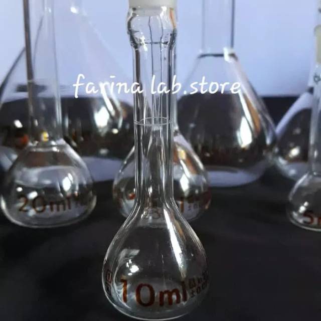 Jual Labu Ukur-Volumetric Flask 500ml Tutup Glass Pyrex Class A ...