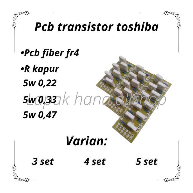 Jual Pcb Tr Final Toshiba 3set 4set 5set Plus Komponen Pcb Fiber Fr4 ...