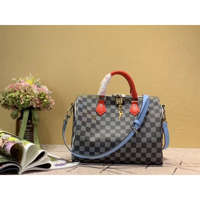 Tas Louis Vuitton Speedy Bandouliere 30 Nicolas Canvas GRAPHITE Mirror N40236