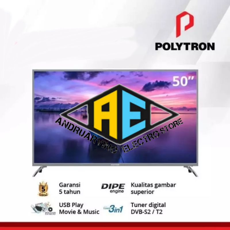 Jual Polytron Led Tv Inch Fhd Pld S V Digital Tv Shopee Indonesia