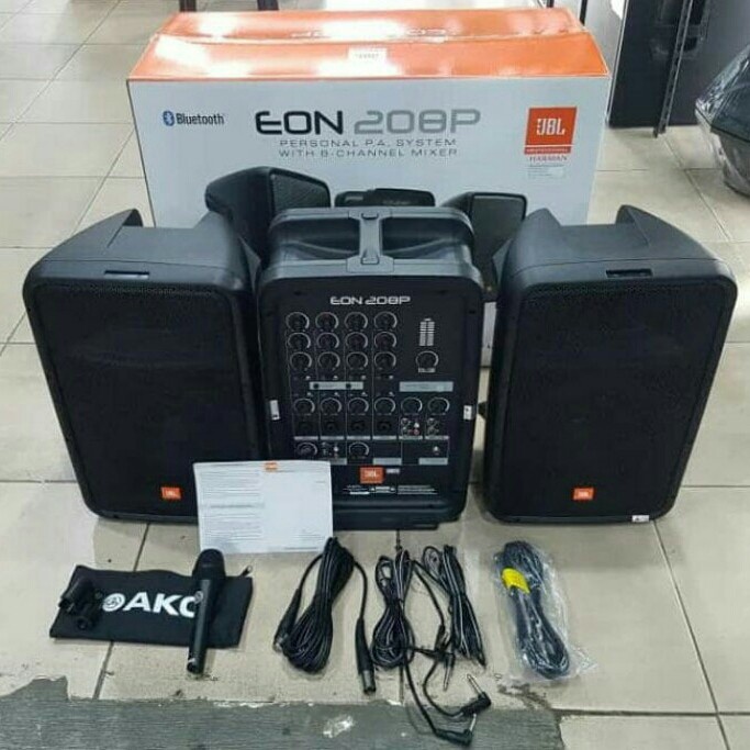 Jual Speaker Portable JBL EON208P EON 208P EON 208 P Original Bluetooth Shopee Indonesia