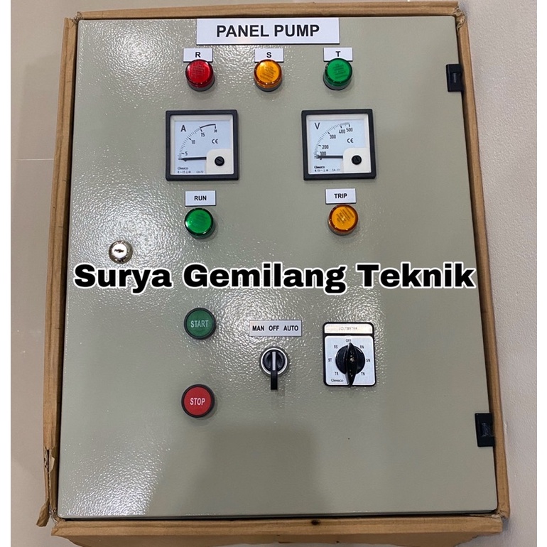 Jual Panel Pompa Air Otomatis 3phase 3HP Panel Pompa Celup Submersible ...