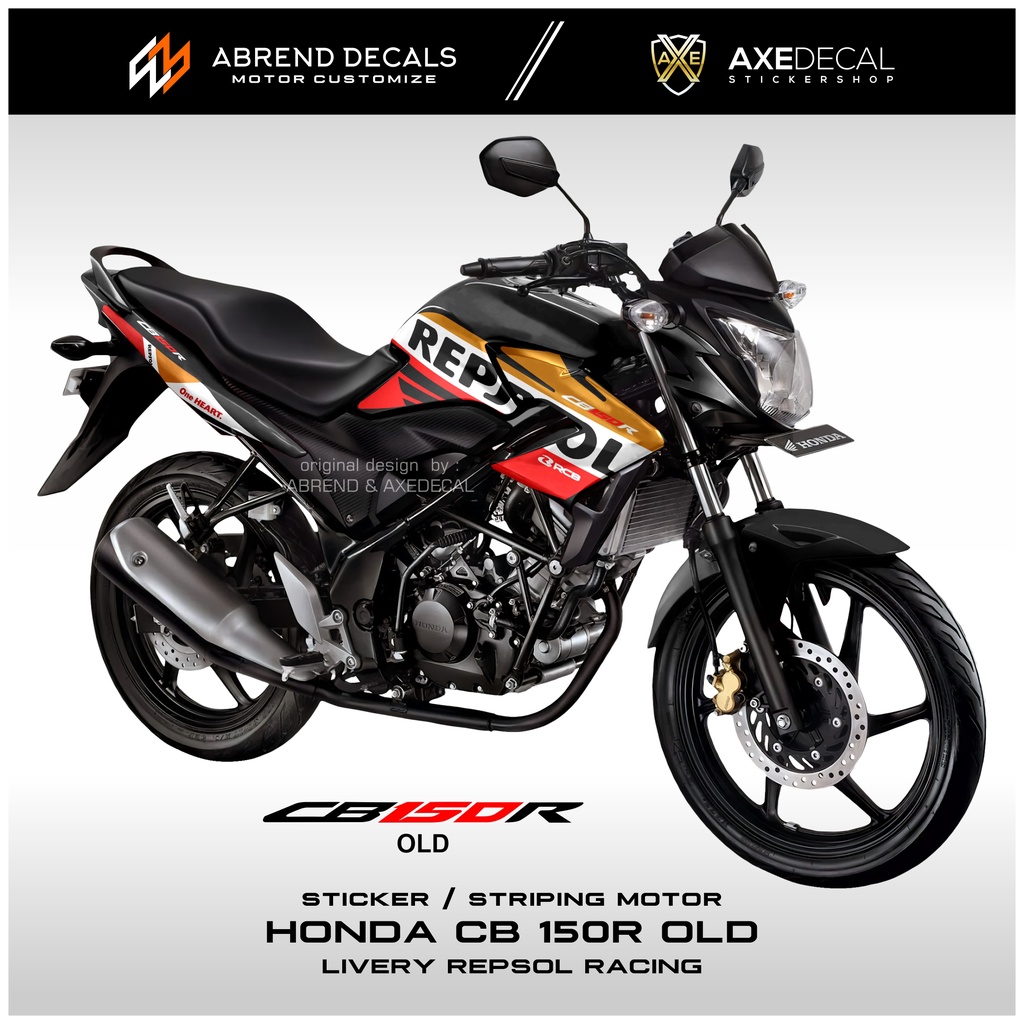 Jual DECAL STRIPING CB 150R OLD REPSOL / STIKER MOTOR HONDA CB 150 LAMA ...