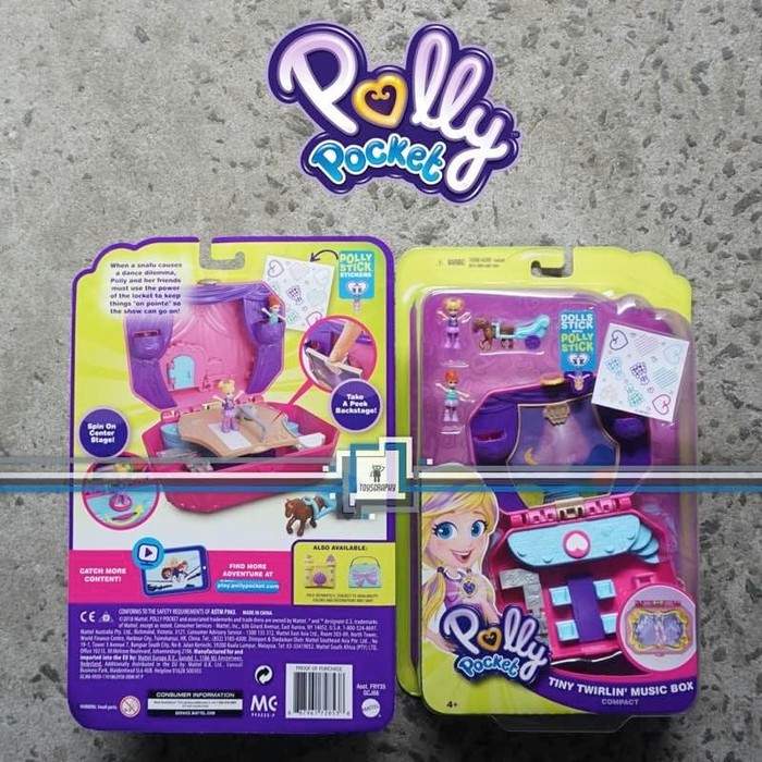 Polly pocket tiny twirlin music box outlet