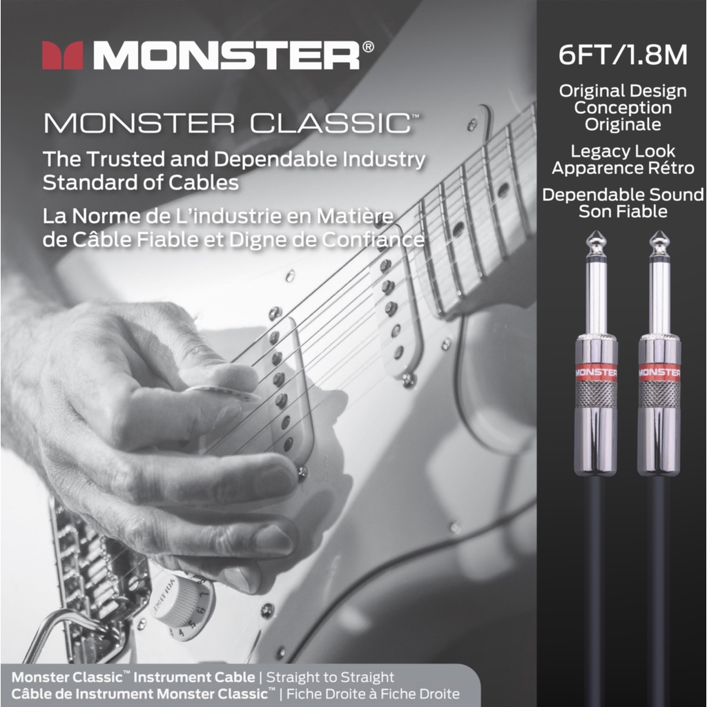 Jual Monster® Prolink Monster Classic™ Instrument Cable 6 ft Straight ...
