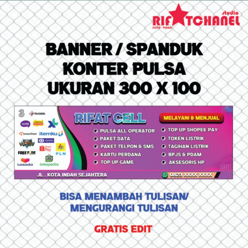 Jual Banner Spanduk Konter Ukuran 300 X 100 | Shopee Indonesia