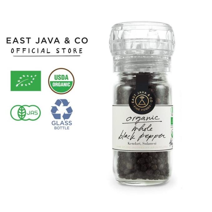 Jual East Java & Co Organic Whole Black Pepper Mill-46g(Lada HItam ...