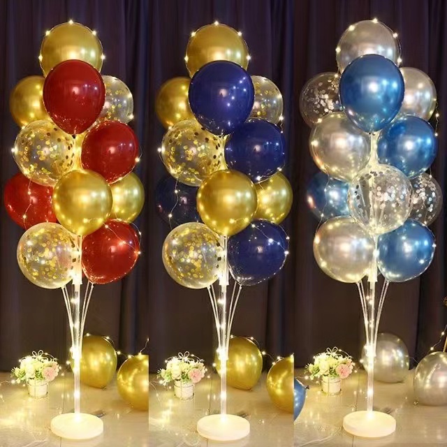 stand stik balon berkualitas 7 in 1 / 1 Set balon  balon huruf  balon ulang tahun dekorasi ulang tahun