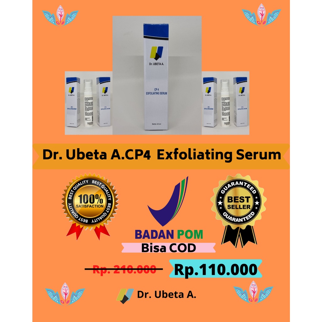 Jual Dr. UBETA A. CP4 EXFOLIATING SERUM. Pengelupasan aman dengan Asam