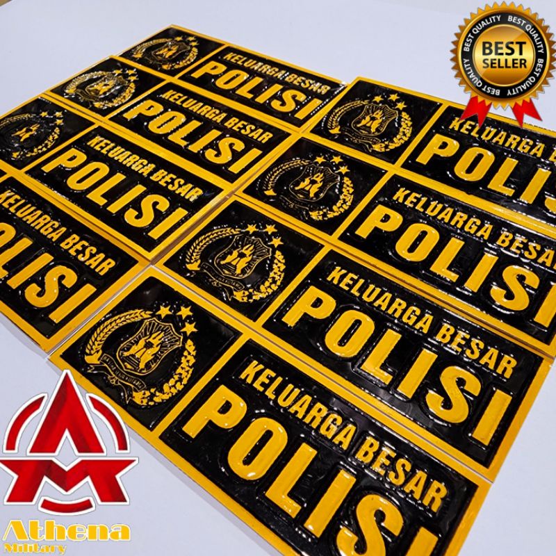 Jual Stiker Plat motor POLISI | stiker plat mobil POLISI |Stiker plat