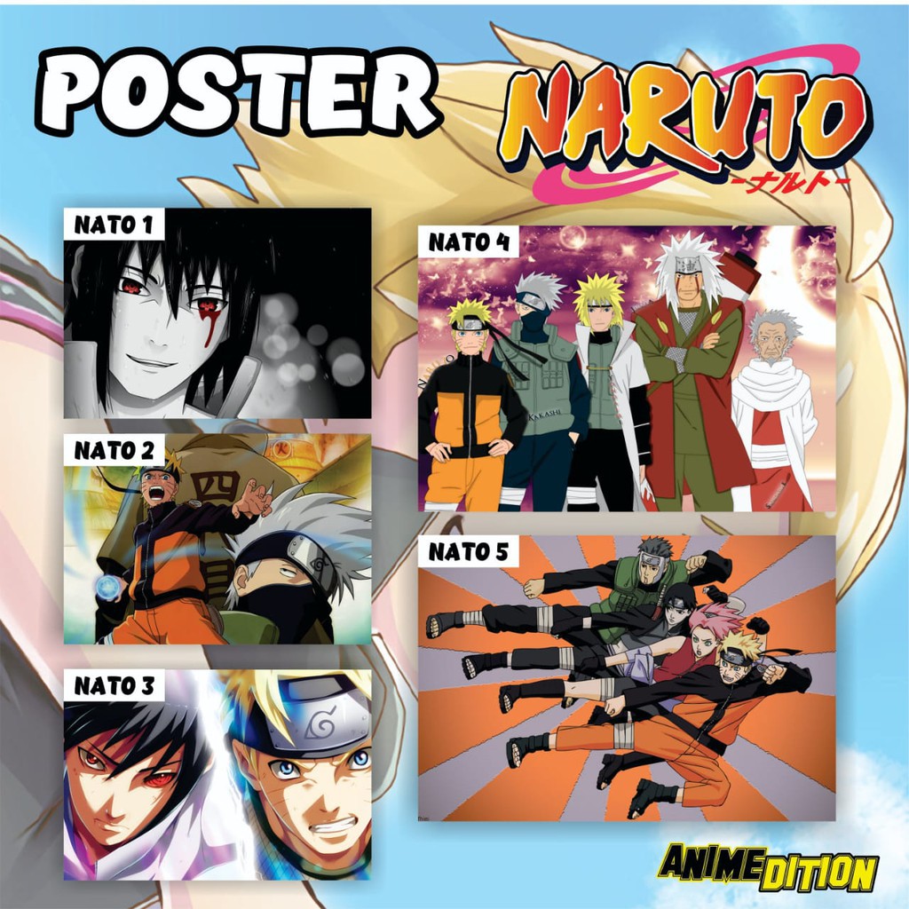 Jual Poster Anime Naruto Boruto Next Generation Sasuke Akashi Sakura Hinata Hiasan Kamar