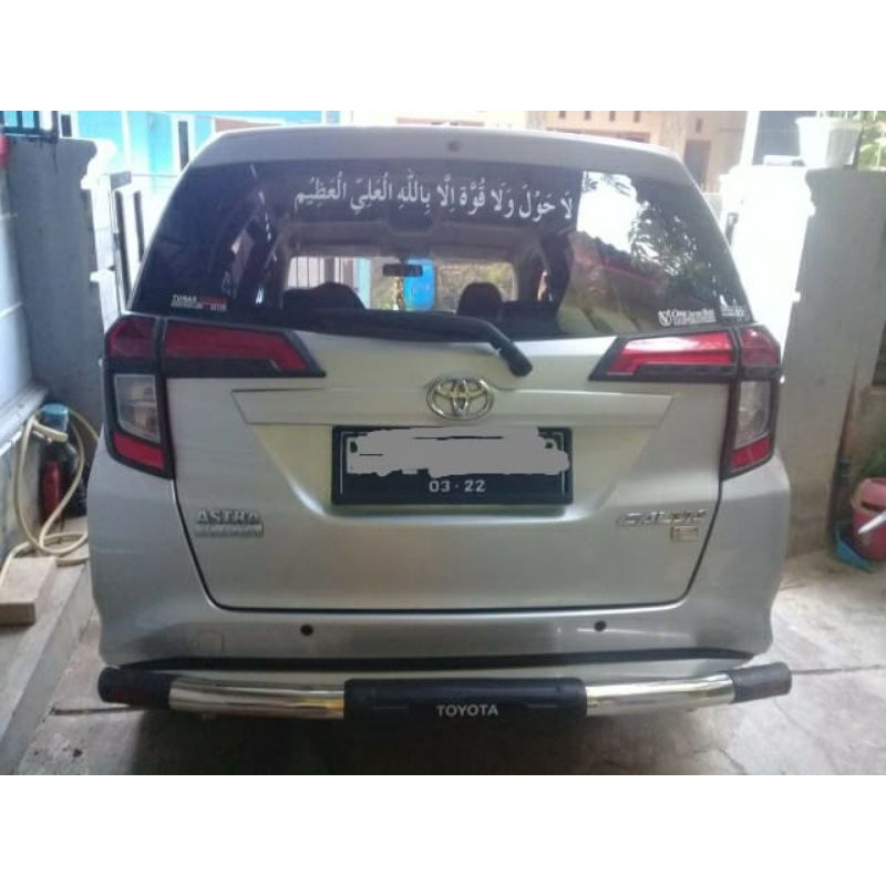 Jual pengaman tanduk bemper belakang toyota calya kalya kalia stainless ...