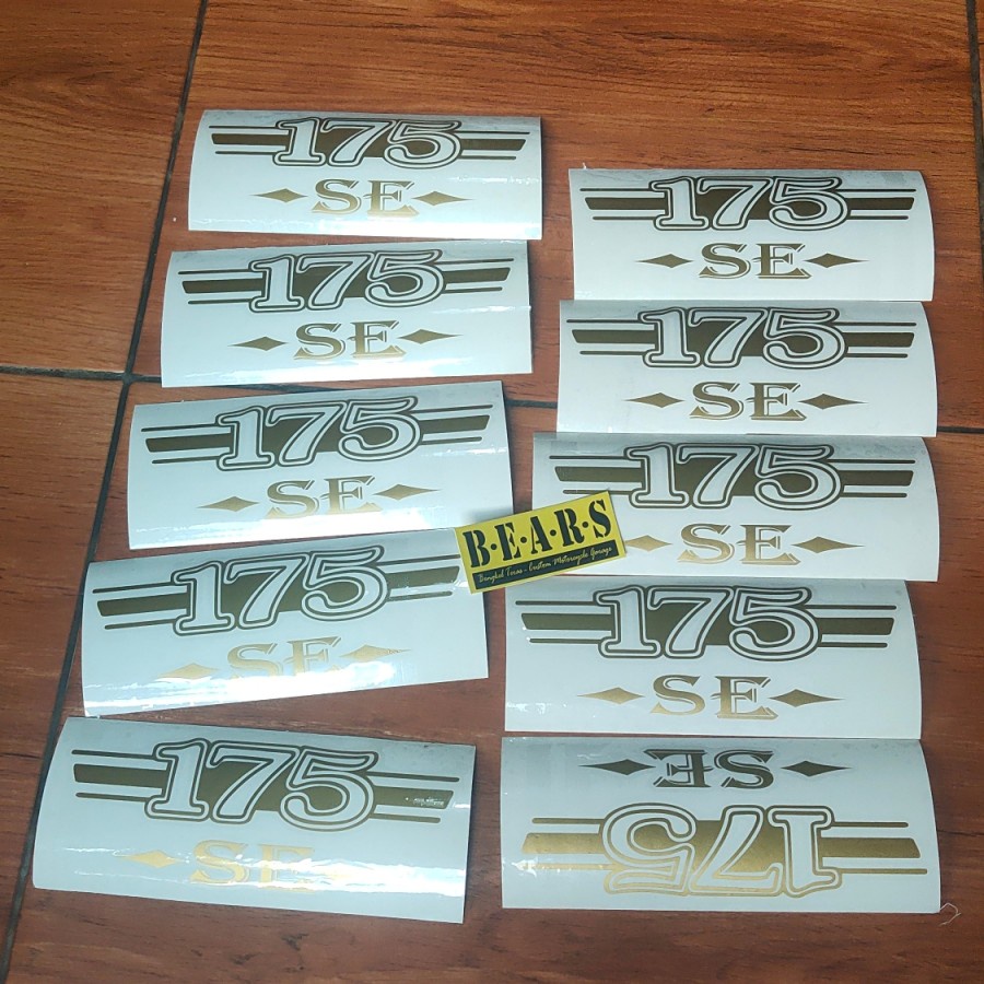 Jual Cutting sticker Body samping Kawasaki W175 Gold | Shopee Indonesia