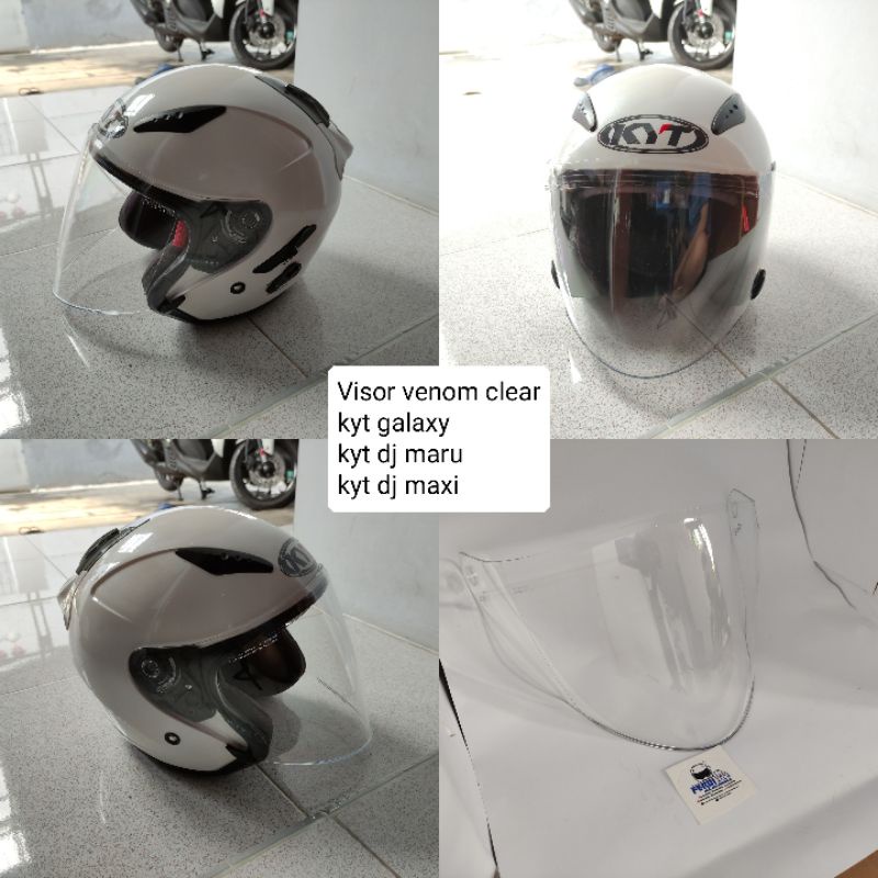 Jual VISOR VENOM CLEAR KYT GALAXY KYT DJ MARU KYT DJ MAXI KYT