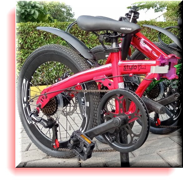 Jual SEPEDA LIPAT UNITED 7Speed STYLO BEAT 20inch warna Merah | Shopee ...