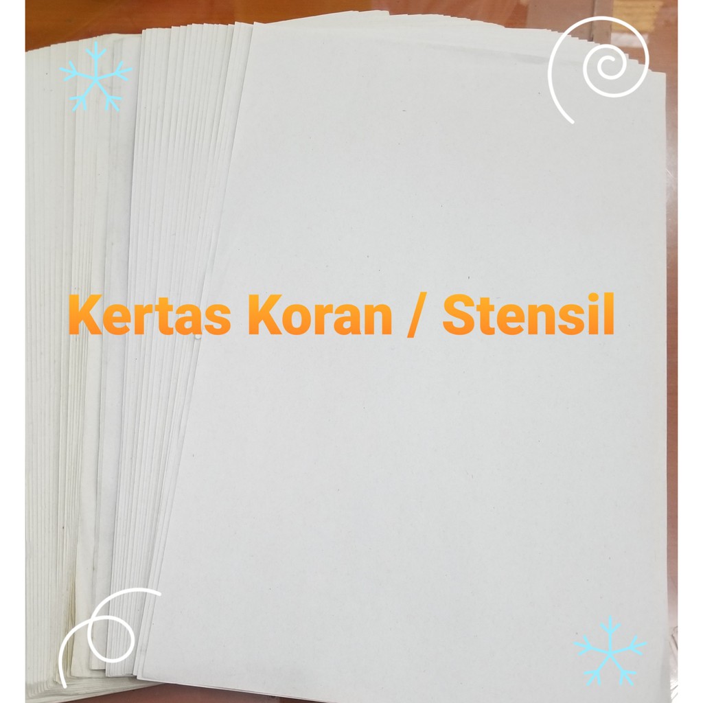 Jual Kertas Koran / Kertas Buram / Kertas Stensil / Kertas Ubi / Kertas ...