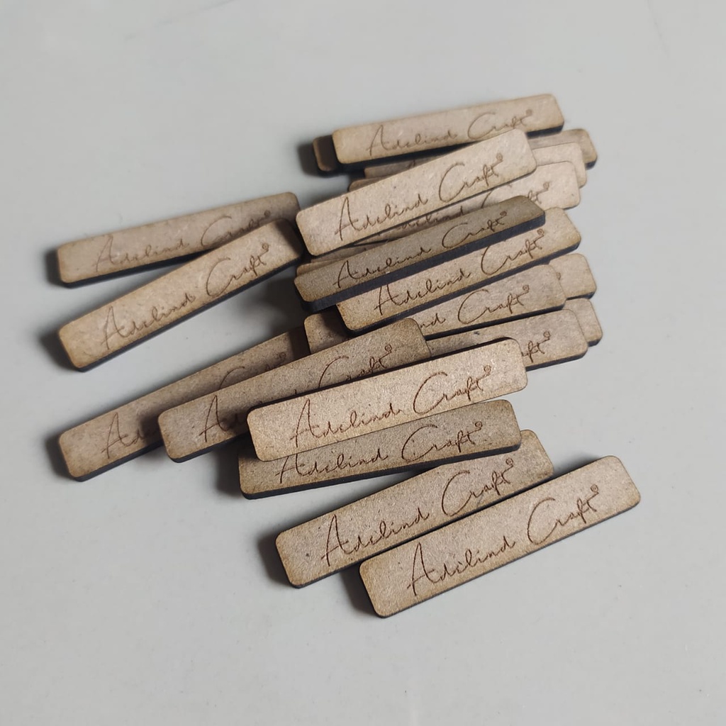 Jual label kayu laser ukir ukuran 5x1cm | Shopee Indonesia