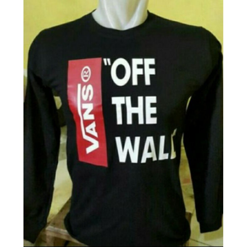 Kaos vans off the wall lengan panjang hot sale