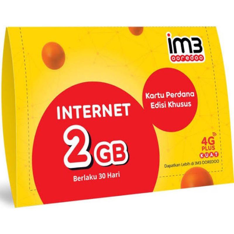 Jual Kartu Perdana Indosat 2gb Ori Full/ Kartu Im3 2gb | Shopee Indonesia