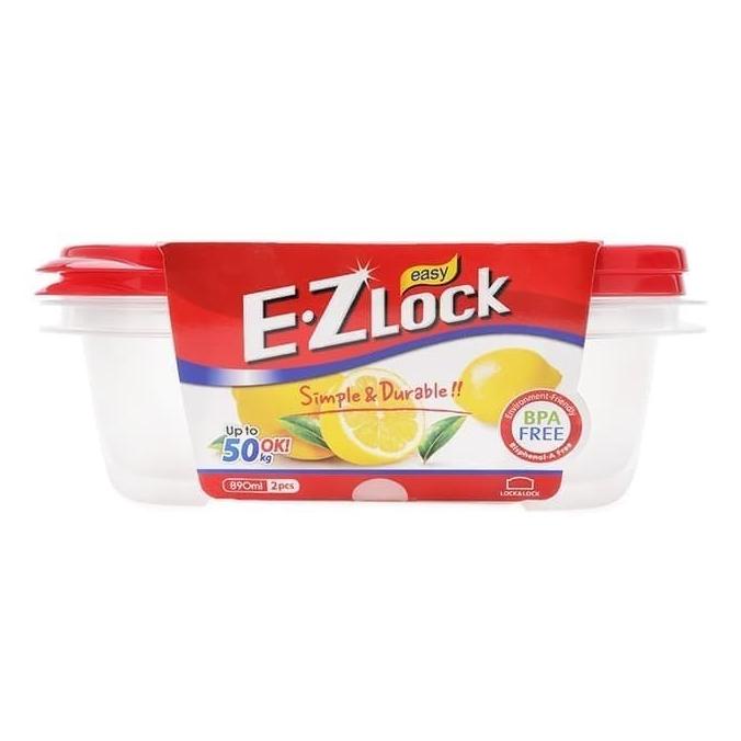 Jual Lock n Lock Food Container EZ Lock 890ml x 2Pcs (HLE6404S