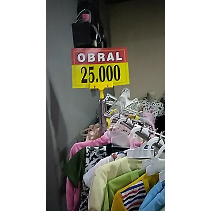 Jual Kertas Obral Harga / Kertas Tulisan Harga Bandrol / Name Tag Harga ...