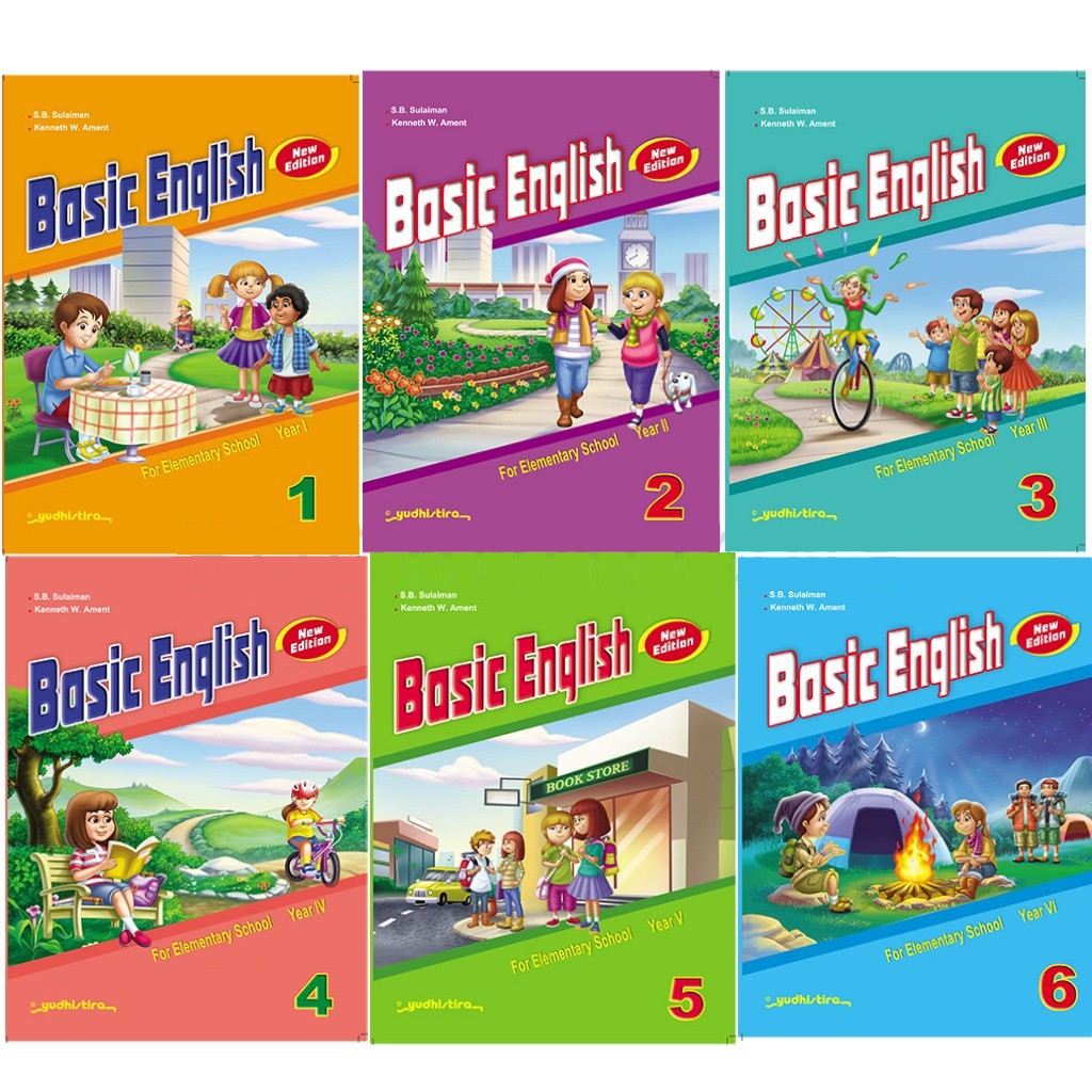 Jual BUKU BAHASA INGGRIS SD BASIC ENGLISH KELAS 1 2 3 4 5 6 YUDHISTIRA ...