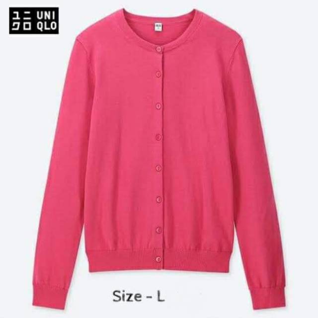 Uniqlo 2024 pink cardigan