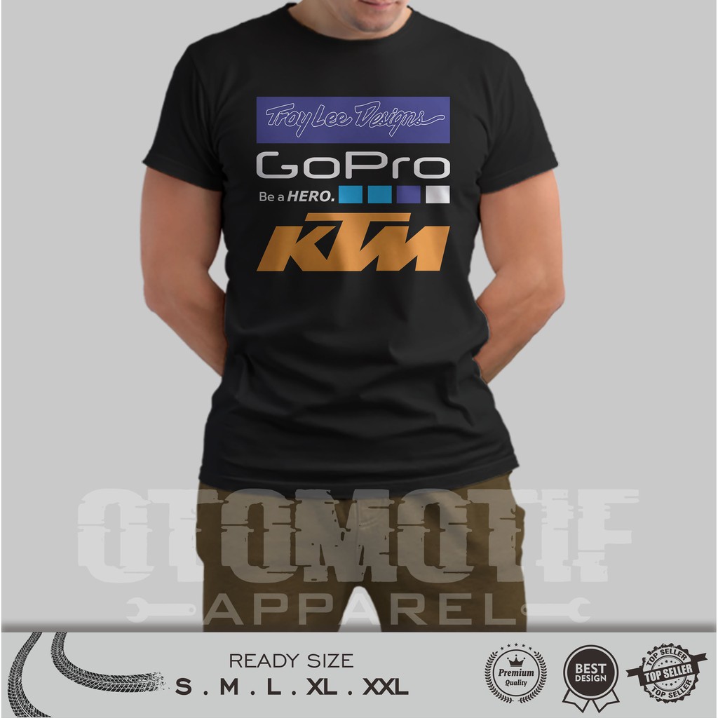 Jual KAOS OTOMOTIF TLD GOPRO KTM RACING PRODUCT SERIES 01 Shopee