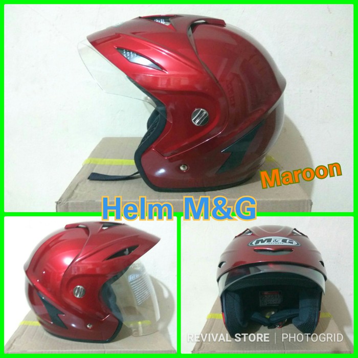 Jual Untuk Anda Helm murah half face M G | Shopee Indonesia