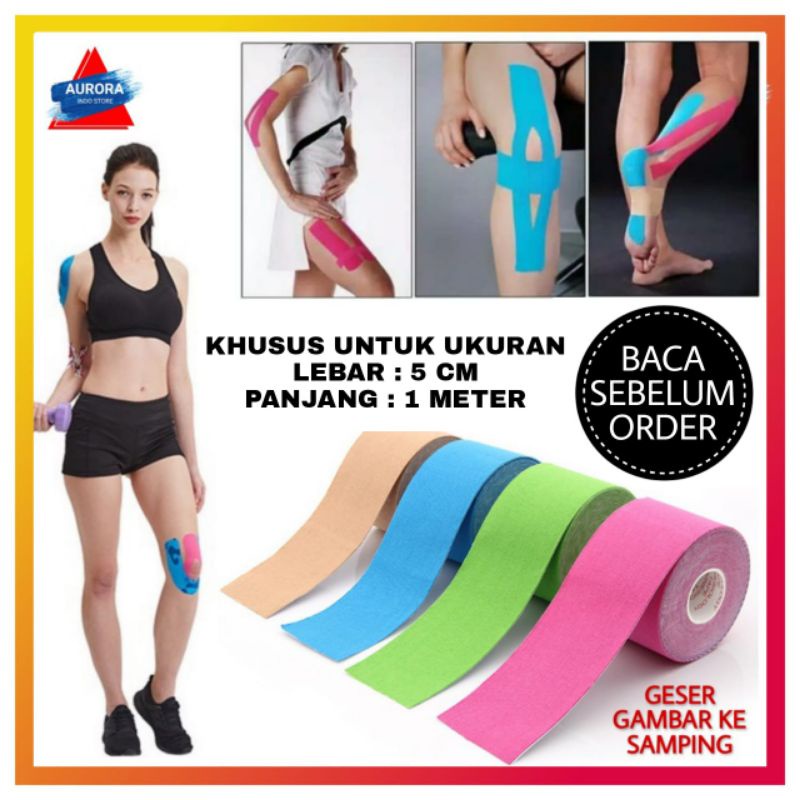 Jual [BACA DESKRIPSI] KINESIO TAPE / KINESIOLOGY 5CM x 1M / BODY TAPE