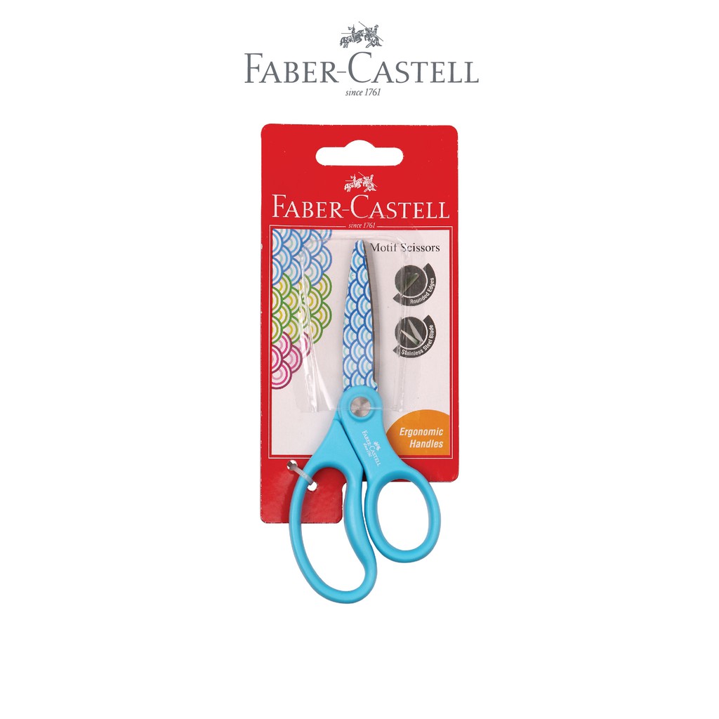 Jual Faber Castell Motif Scissors Blue | Shopee Indonesia